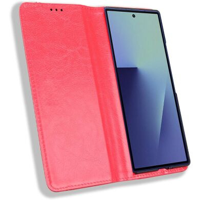 Чехол Deexe Retro Style (FF) для Samsung Galaxy Fold 8 Ultra - Red