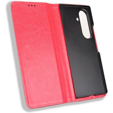 Чехол Deexe Retro Style (FF) для Samsung Galaxy Fold 8 Ultra - Red
