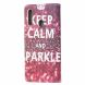 Чехол-книжка Deexe Color Wallet для Samsung Galaxy A20s (A207) - Quote Keep Calm and Sparkle