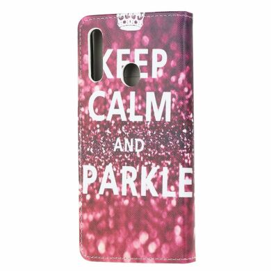 Чехол-книжка Deexe Color Wallet для Samsung Galaxy A20s (A207) - Quote Keep Calm and Sparkle