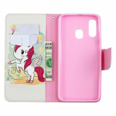 Чохол-книжка Deexe Color Wallet для Samsung Galaxy A40 (А405) - Unicorn