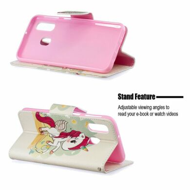 Чохол-книжка Deexe Color Wallet для Samsung Galaxy A40 (А405) - Unicorn