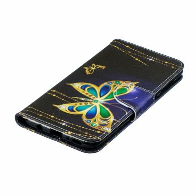 Чохол-книжка Deexe Color Wallet для Samsung Galaxy A70 (A705), Colorized Butterfly