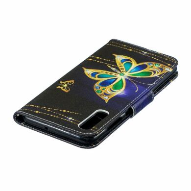 Чохол-книжка Deexe Color Wallet для Samsung Galaxy A70 (A705), Colorized Butterfly