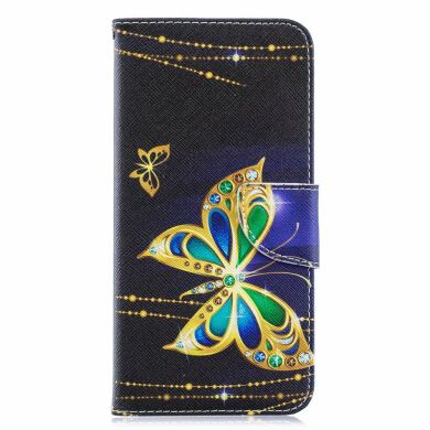 Чохол-книжка Deexe Color Wallet для Samsung Galaxy A70 (A705), Colorized Butterfly