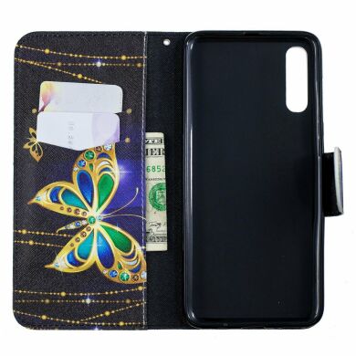 Чохол-книжка Deexe Color Wallet для Samsung Galaxy A70 (A705), Colorized Butterfly