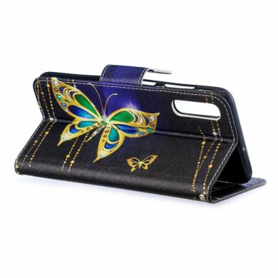 Чохол-книжка Deexe Color Wallet для Samsung Galaxy A70 (A705), Colorized Butterfly