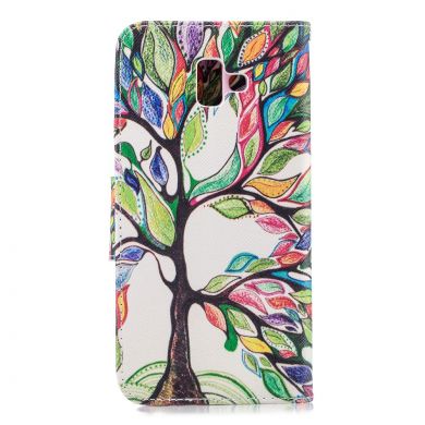Чохол-книжка Deexe Color Wallet для Samsung Galaxy J6+ (J610), Colorful Tree