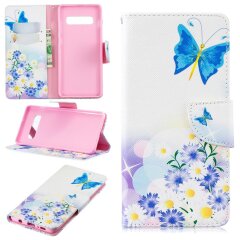 Чохол-книжка Deexe Color Wallet для Samsung Galaxy S10 Plus (G975) - Blue Butterflies