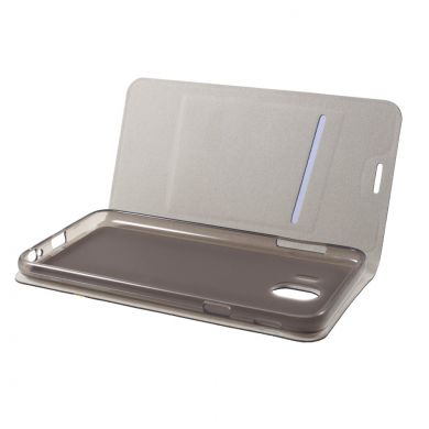 Чехол-книжка Deexe Lines Texture для Samsung Galaxy J4 2018 (J400) - Black