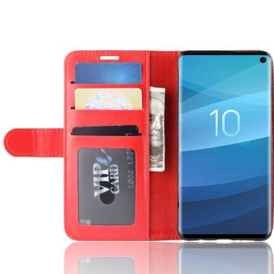 Чохол-книжка Deexe Wallet Style для Samsung Galaxy S10 - Red