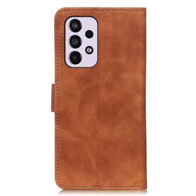 Чехол-книжка KHAZNEH Retro Wallet для Samsung Galaxy A33 - Brown
