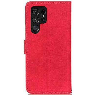 Чохол-книжка KHAZNEH Retro Wallet для Samsung Galaxy S24 Ultra - Red