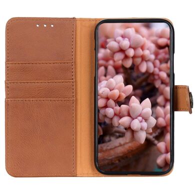 Чехол-книжка KHAZNEH Wallet Cover для Samsung Galaxy S24 FE (S721) - Brown