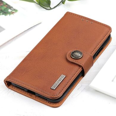 Чехол-книжка KHAZNEH Wallet Cover для Samsung Galaxy S24 FE (S721) - Brown