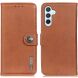 Чехол-книжка KHAZNEH Wallet Cover для Samsung Galaxy S24 FE (S721) - Brown. Фото 1 из 9