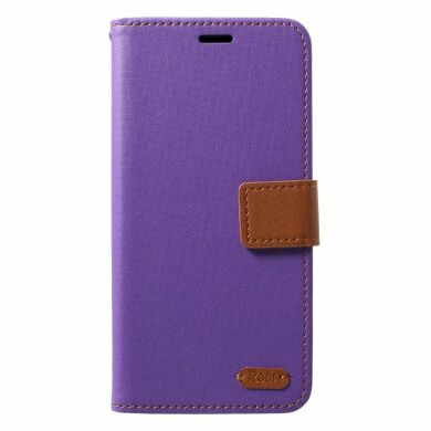 Чехол-книжка ROAR KOREA Cloth Texture для Samsung Galaxy S10 (G973) - Purple