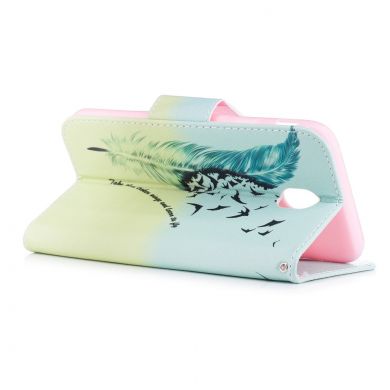 Чехол-книжка UniCase Color Wallet для Samsung Galaxy J5 2017 (J530) - Feather Pattern