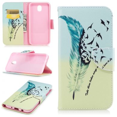 Чехол-книжка UniCase Color Wallet для Samsung Galaxy J5 2017 (J530) - Feather Pattern
