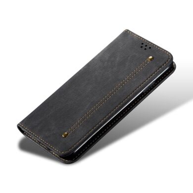 Чохол-нижка UniCase Jeans Wallet для Samsung Galaxy A12 (A125) / A12 Nacho (A127) / M12 (M127) - Black