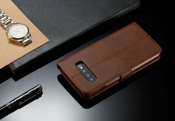 Чохол LC.IMEEKE Wallet Case для Samsung Galaxy S10 Plus (G975) - Brown