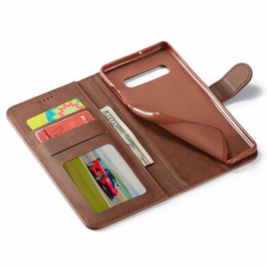 Чехол LC.IMEEKE Wallet Case для Samsung Galaxy S10 Plus (G975) - Brown