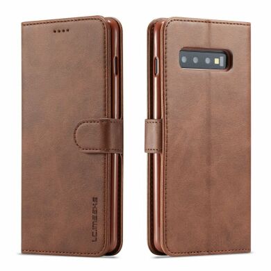 Чехол LC.IMEEKE Wallet Case для Samsung Galaxy S10 Plus (G975) - Brown