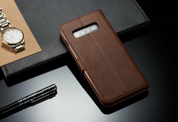 Чехол LC.IMEEKE Wallet Case для Samsung Galaxy S10 Plus (G975) - Brown