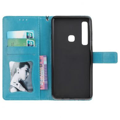 Чехол UniCase Leaf Wallet для Samsung Galaxy A9 2018 (A920) - Light Blue