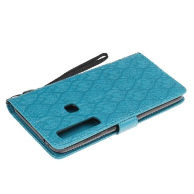 Чехол UniCase Leaf Wallet для Samsung Galaxy A9 2018 (A920) - Light Blue