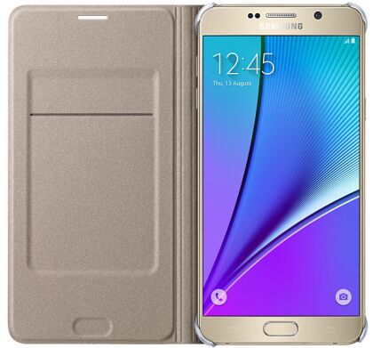 Чохол Flip Wallet для Samsung Galaxy Note 5 (N920) EF-WN920PBEGRU - Gold