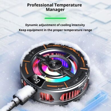 Кулер-вентилятор для смартфона Reframe K28 2 in 1 Magnetic Cooling - Black