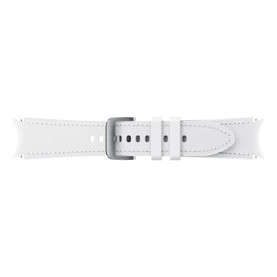 Оригинальный кожаный ремешок Hybrid Band (Size S/M) для Samsung Galaxy Watch 4 (40/44mm) / Watch 4 Classic (42/46mm) ET-SHR88SWEGRU - White
