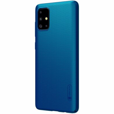 Пластиковий чохол NILLKIN Frosted Shield для Samsung Galaxy A71 (A715) - Blue