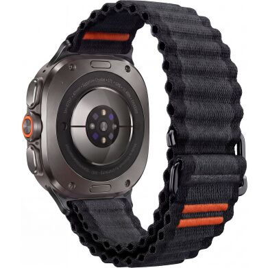 Ремінець Deexe Flow Snap для Samsung Galaxy Watch Ultra 2 / Ultra / Ultra (2025) - Dark Grey