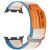 Ремінець Deexe Nylon Magic Tape для Samsung Galaxy Watch 8 (40/44mm) / 8 Classic - Orange / White