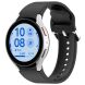 Ремешок Deexe Silicone Band для Samsung Galaxy Watch 4 / 4 Classic / 5 / 5 Pro / 6 / 6 Classic / 7 / FE - Black. Фото 2 из 8