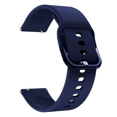 Ремешок Deexe Soft Silicone для  Samsung Galaxy Watch 3 (41mm) - Dark Blue