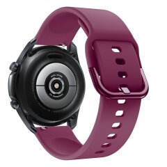 Ремінець Deexe Soft Silicone для  Samsung Galaxy Watch 3 (45mm) - Wine Red