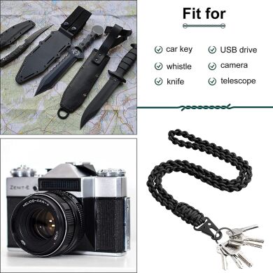 Ремешок для смартфона Deexe Braid Rope - Black