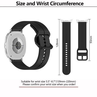 Ремешок KALEBOL Groove Design для Samsung Galaxy Watch 8 (40/44mm) / 8 Classic - Navy Blue