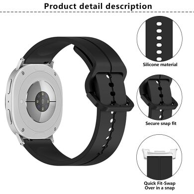 Ремешок KALEBOL Groove Design для Samsung Galaxy Watch 8 (40/44mm) / 8 Classic - Navy Blue