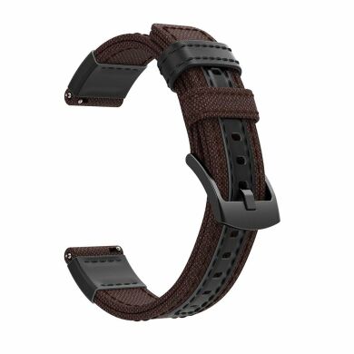 Ремешок UniCase Canvas Strap для Samsung Galaxy Watch 46mm / Watch 3 45mm / Gear S3 - Brown