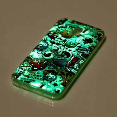 Силиконовый (TPU) чехол Deexe LumiCase для Samsung Galaxy J3 2017 (J330) - Mixed Pattern