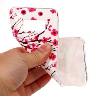 Силиконовый чехол Deexe LumiCase для Samsung Galaxy S8 Plus (G955) - Cherry Blossom