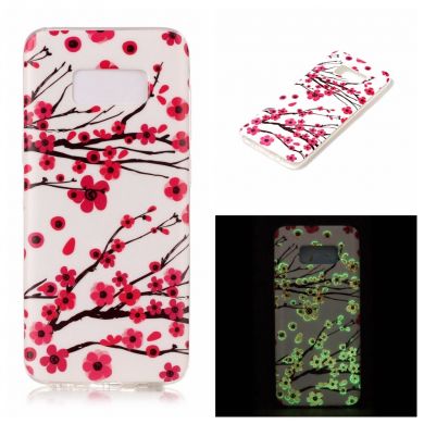 Силиконовый чехол Deexe LumiCase для Samsung Galaxy S8 Plus (G955) - Cherry Blossom