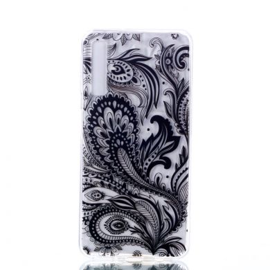 Силіконовий чохол UniCase 3D Diamond Pattern для Samsung Galaxy A7 2018 (A750) - Black Flower