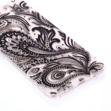 Силіконовий чохол UniCase 3D Diamond Pattern для Samsung Galaxy A7 2018 (A750) - Black Flower