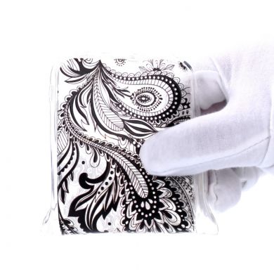 Силіконовий чохол UniCase 3D Diamond Pattern для Samsung Galaxy A7 2018 (A750) - Black Flower