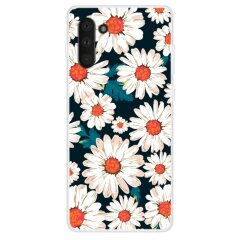 Силиконовый (TPU) чехол Deexe Life Style для Samsung Galaxy Note 10 (N970) - Chrysanthemum